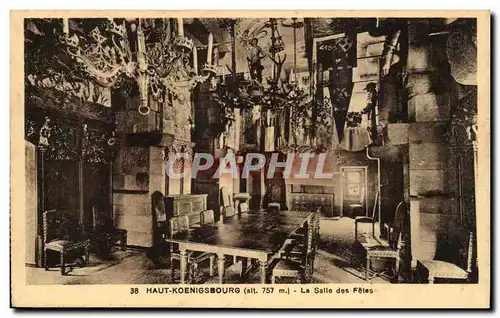 Cartes postales Haut Koenigsbourg la salle des fetes