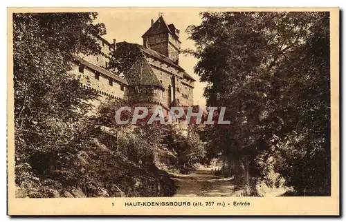 Cartes postales Haut Koenigsbourg Entree