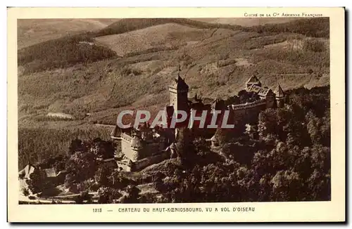 Cartes postales Haut Koenigsbourg Vue a vol d&#39oiseau