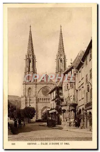 Ansichtskarte AK Obernai Eglise St pierre et paul