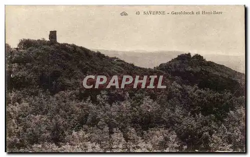 Cartes postales SAverne Geroldseck et Haut Barr