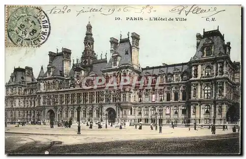 Paris Cartes postales Hotel de ville