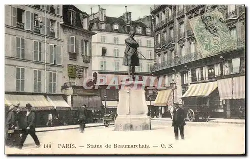 Paris Ansichtskarte AK Statue de Beaumarchais