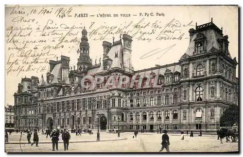 Paris Cartes postales Hotel de ville