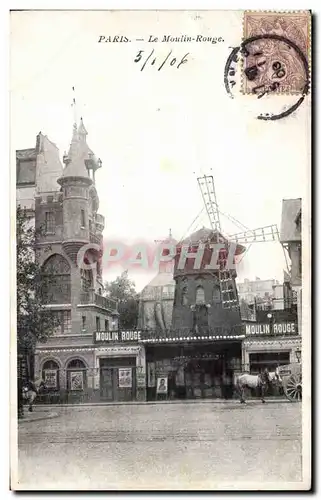 Paris Cartes postales Moulin rouge redmill