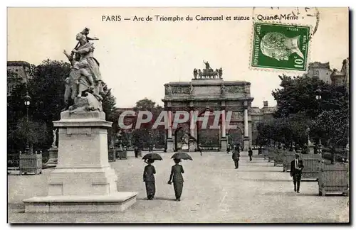 Paris Ansichtskarte AK Arc de triomphe du carrousel et statue Quand meme