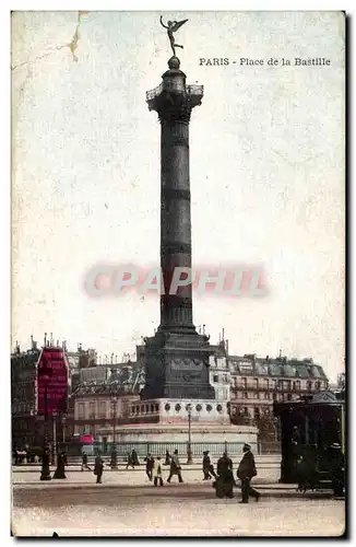 Paris Cartes postales Place de la Bastille et colonne de Juillet