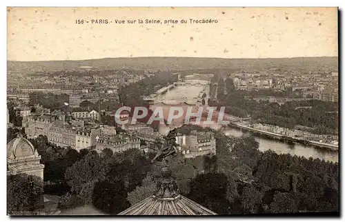 Paris Ansichtskarte AK Vue sur la SEine prise du Trocadero