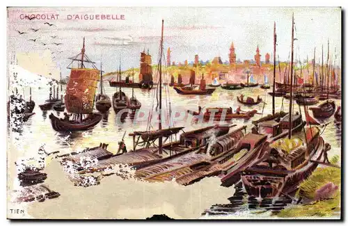 Cartes postales Fantaisie Chocolat D&#39aiguebelle Port