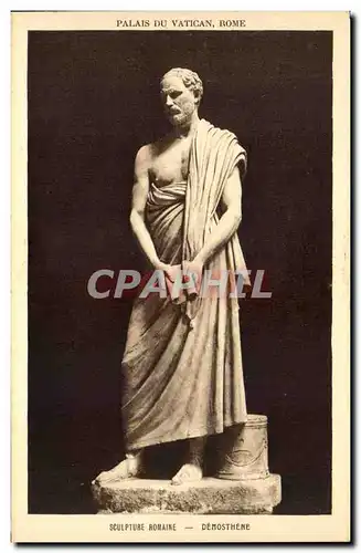 Cartes postales Palais du Vatican Roma Sculpture romaine Demosthene
