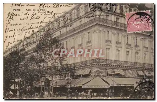 Paris Cartes postales Cafe de la paix Grand hotel