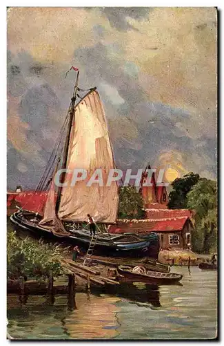 Cartes postales Fantaisie Bateau