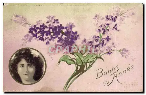 Cartes postales Fantaisie Femme Bonne annee