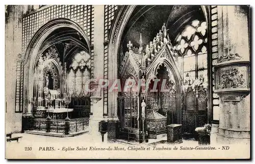 Paris Cartes postales Eglise Saint Etienne du Mont Chapelle et tombeau de Sainte Genevieve