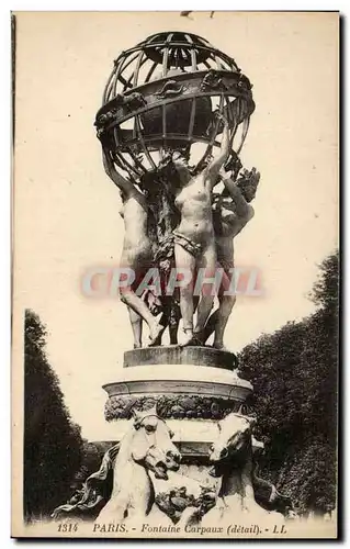 Paris Cartes postales Fontaine Carpeaux ( detail )