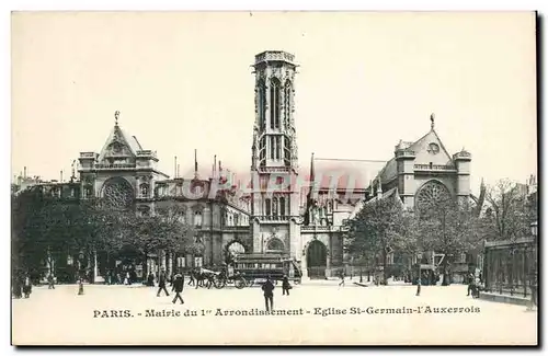 Paris Cartes postales Mairie du 1er arrondissement Eglise St Germain l&#39auxerrois