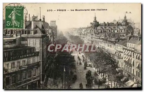 Paris Cartes postales Le boulevard des italiens