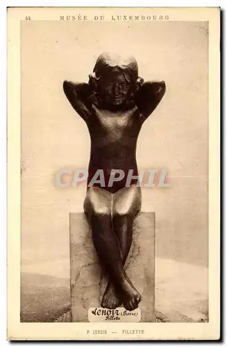 Cartes postales Paris Musee du Luxembourg Lenoir Fillette