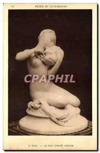 Cartes postales Paris Musee du Luxembourg Puech La muse d&#39Andre Chenier