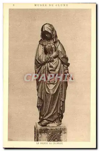 Cartes postales Paris Musee de Cluny La vierge au calvaire
