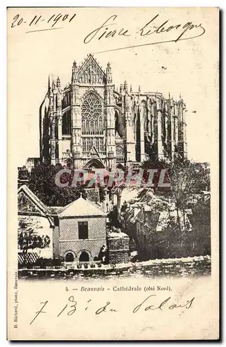 Ansichtskarte AK Beauvais Cathedrale (cote Nord)