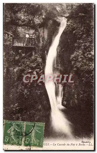 Ansichtskarte AK La Bourboule La cascade du plat a barbe