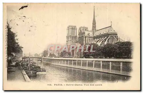 Paris Cartes postales Notre Dame Vue des quais