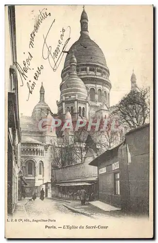 Paris Cartes postales Eglise du Sacre Coeur Montmartre