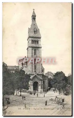 Cartes postales Paris Eglise de Montrouge