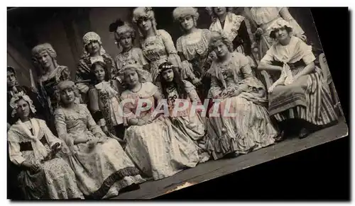 Ansichtskarte AK CARTE PHOTO Fantaisie Troupe de theatre