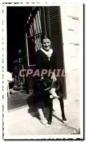 Photo Femme et son chien dog