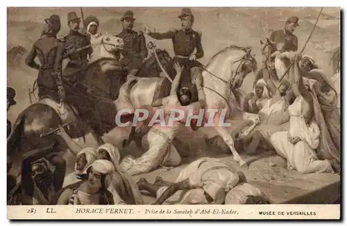 Cartes postales Horace Vernet Prise de la Smalah d&#39Abd el Kader Musee de Versailles Militaria