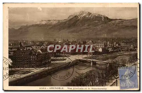 Cartes postales Grenoble Vue generale et le moucherotte