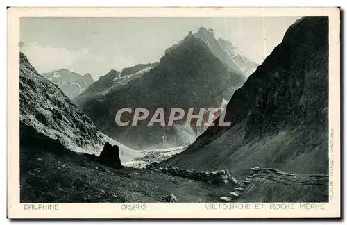 Cartes postales Dauphine Oisans Valfourche et Roche meane