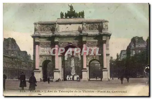 Paris Ansichtskarte AK Arc de triomphe de la Victoire Place du Carrousel