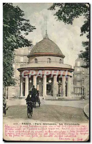 Paris Ansichtskarte AK Parc Monceau la colonnade