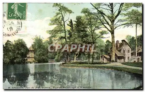 Versailles Ansichtskarte AK Parc du petit Trianon Tour de Marlborough et le moulin