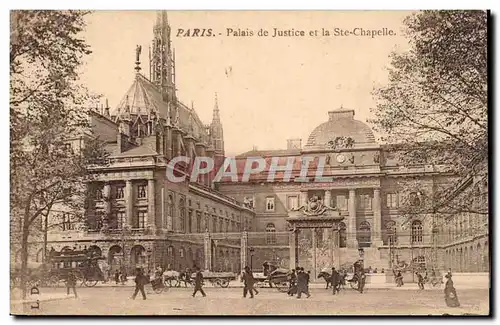 Paris Cartes postales Palais de justice et la Sainte chapelle