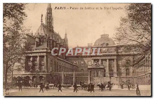 Paris Ansichtskarte AK palais de Justice et la Ste Chapelle