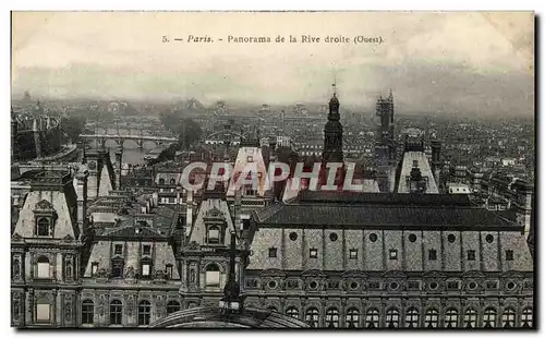 Paris Ansichtskarte AK panorama de la rive droite ( ouest )