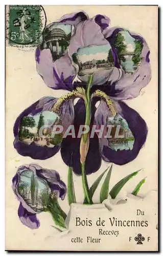 Cartes postales Bois de Vincennes Recevez cette fleur