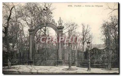 Cartes postales Paris GRille de l&#39Elysee