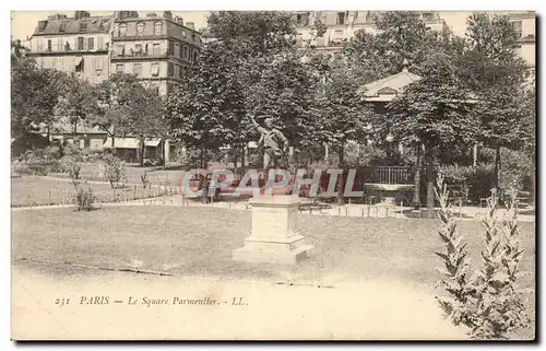 Cartes postales Paris Le square Parmentier