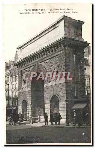 Cartes postales Paris Porte Saint Martin