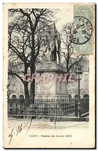 Cartes postales Paris Statue de Louis XIII