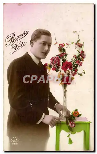 Cartes postales Fantaisie Homme Bonne fete