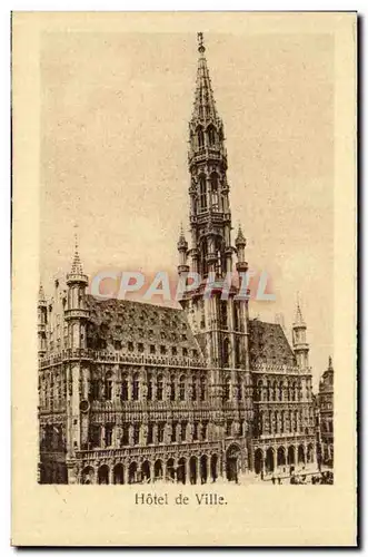 Cartes postales Bruxelles Hotel de ville