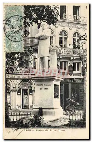 Paris Cartes postales Statue de Jules Simon