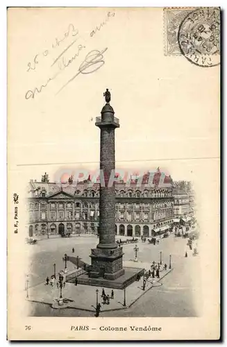 Paris Cartes postales Colonne Vendome