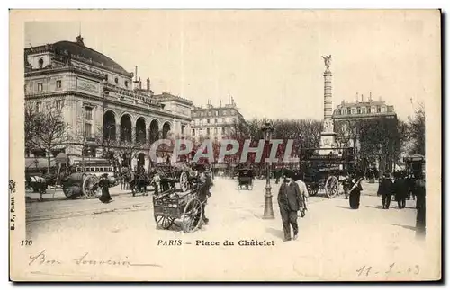 Paris Cartes postales Place du Chatelet